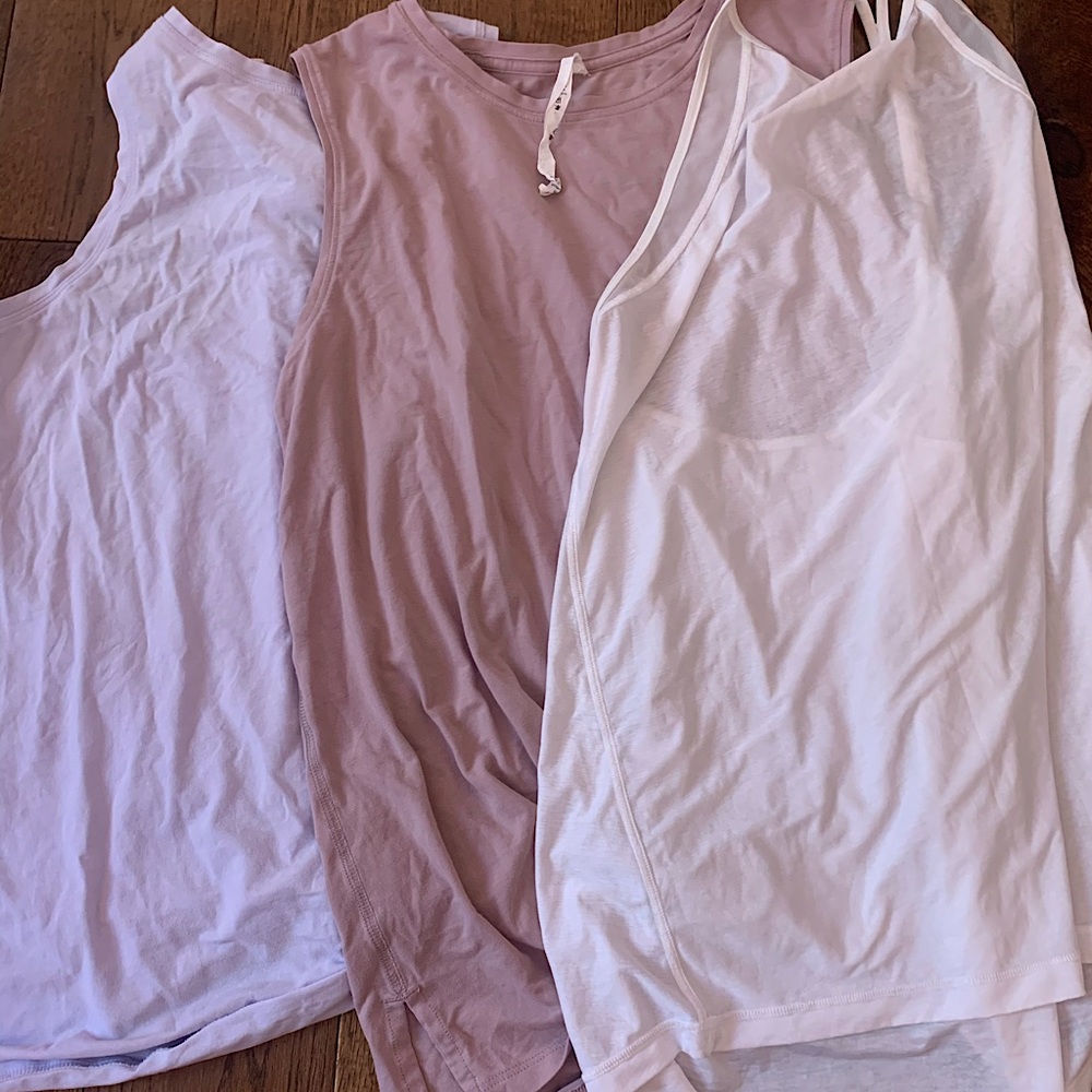LULULEMON 3 tanks sizes 8 and 10